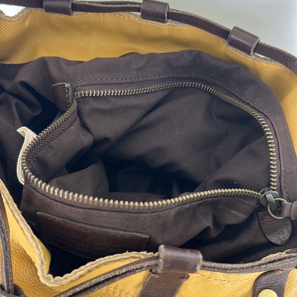 Lucky Brand Leather Drawstring Bucket Bag Hobo Purse - Picture 11 of 16